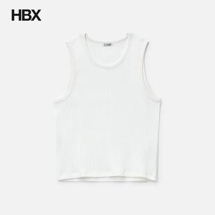 COOR Scoop-neck Ribbed Sleeveless 背心男HBX