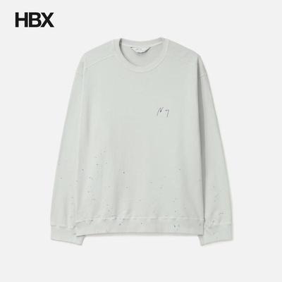 ANCELLM Embroidery Sweat Shirt 无帽卫衣男HBX