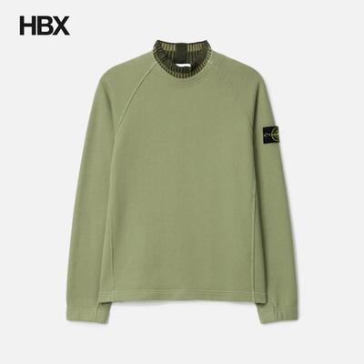 Stone Island/石头岛 Organic Cotton Diagonal 无帽卫衣男HBX