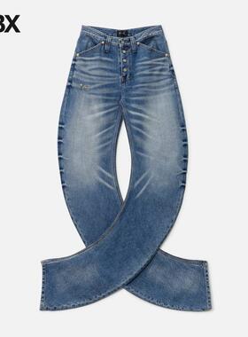 THUG CLUB Parkour Denim Pants 牛仔裤男HBX