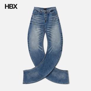 THUG CLUB Parkour Denim Pants 牛仔裤男HBX