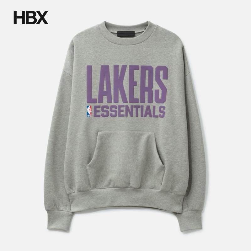 Fear of God Essentials Lakers Sport Crewneck 无帽卫衣男HBX