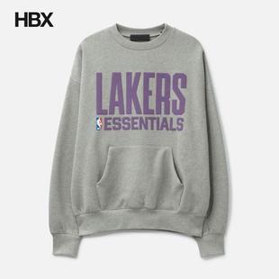 Essentials God Lakers Sport 无帽卫衣男HBX Fear Crewneck