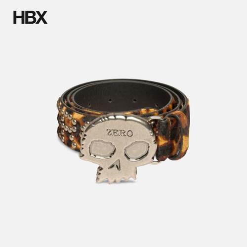 Zero X Pleasures Leopard Studded Belt 皮带男HBX