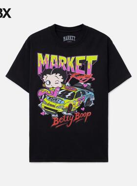 Market Betty Boop Racing T-shirt T 恤男HBX