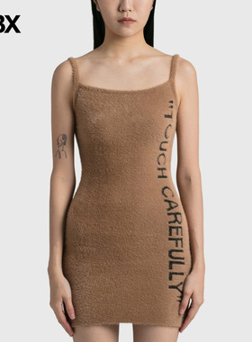 Off-White Quote Fuzzy Mini Dress 连衣裙女HBX