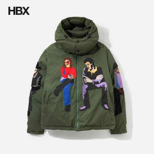 KidSuper Subway Car Patchwork Puffer 羽绒外套男HBX