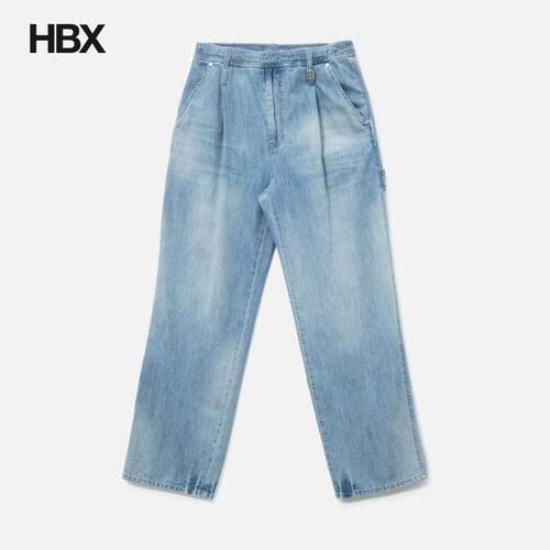 Wooyoungmi Blue Lightweight Banding Denim Pants 牛仔裤男HBX