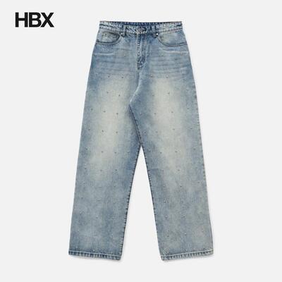 Basketcase LAX, Baggy Studded Denim 牛仔裤男HBX
