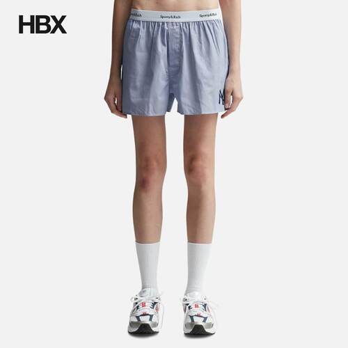 Sporty & Rich Yankees Serif Boxer 短裤女HBX