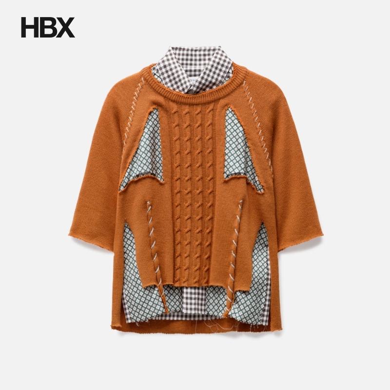 Maison Margiela Spliced Gingham Check Shirt 恤衫男HBX