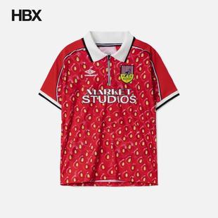 Market x Umbro Strawberry Jersey Polo衫男HBX