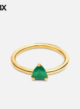 SUOT Studio Half Cut Mini Green Chalcedony Ring 戒指女HBX