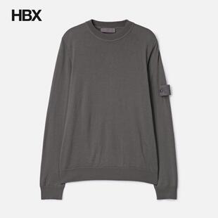 Pure Light 针织衫 Island 男HBX Crewneck 石头岛 Wool Stone RWS