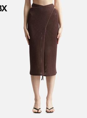 Andreadamo Crochet Midi Wrap Skirt 半身裙女HBX