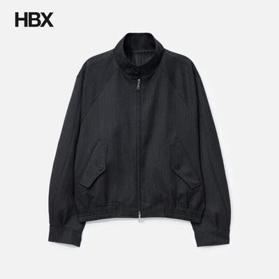 COOR Striped Wool Blend Harrington Jacket 外套男HBX