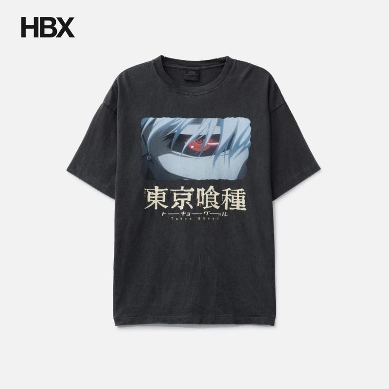 THE SUGAR PUNCH Tokyo Ghoul Short (Kaneki Back Born)T恤男HBX