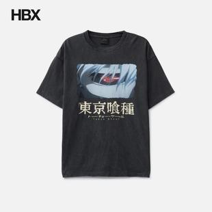 Tokyo Ghoul Born SUGAR T恤男HBX Back PUNCH Kaneki THE Short