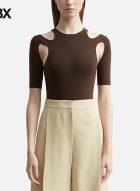 Andreadamo Cut-Out Detail Sculpted Body Top 连体衣女HBX