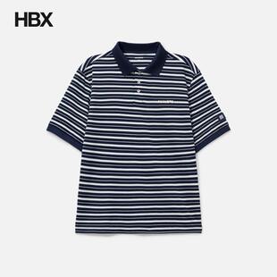 Pique GOAT Polo Striped 男HBX Manors Polo衫 Golf
