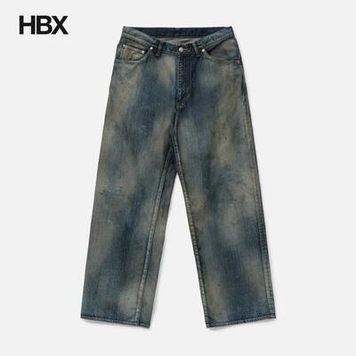 ANCELLM Aging Middle Straight 5P Denim Pants 牛仔裤男HBX