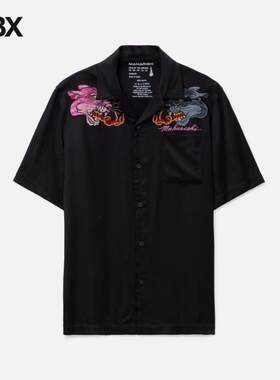 Maharishi DUAL PANTHERS CAMP COLLAR SHIRT 短袖衬衫男HBX