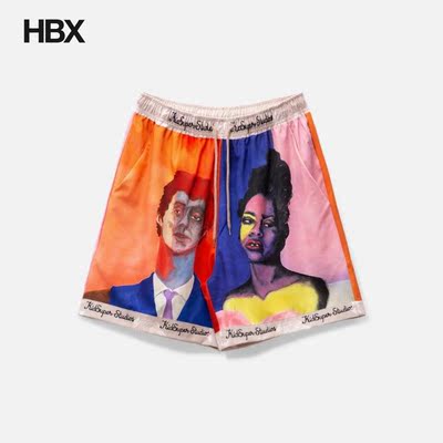 KidSuper BOY & GIRL PAINTED PORTRAIT SHORTS 短裤男HBX
