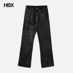 Straight Waxed Leg Denim 男HBX Basketcase 牛仔裤 Zombie