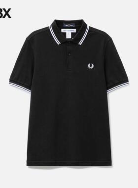 CDG Shirt X Fred Perry Short Sleeve Striped Polo衫
