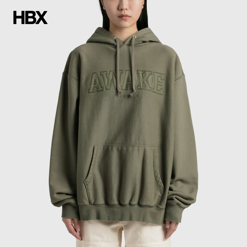 Awake NY Block Logo Hoodie帽衫女HBX卫衣