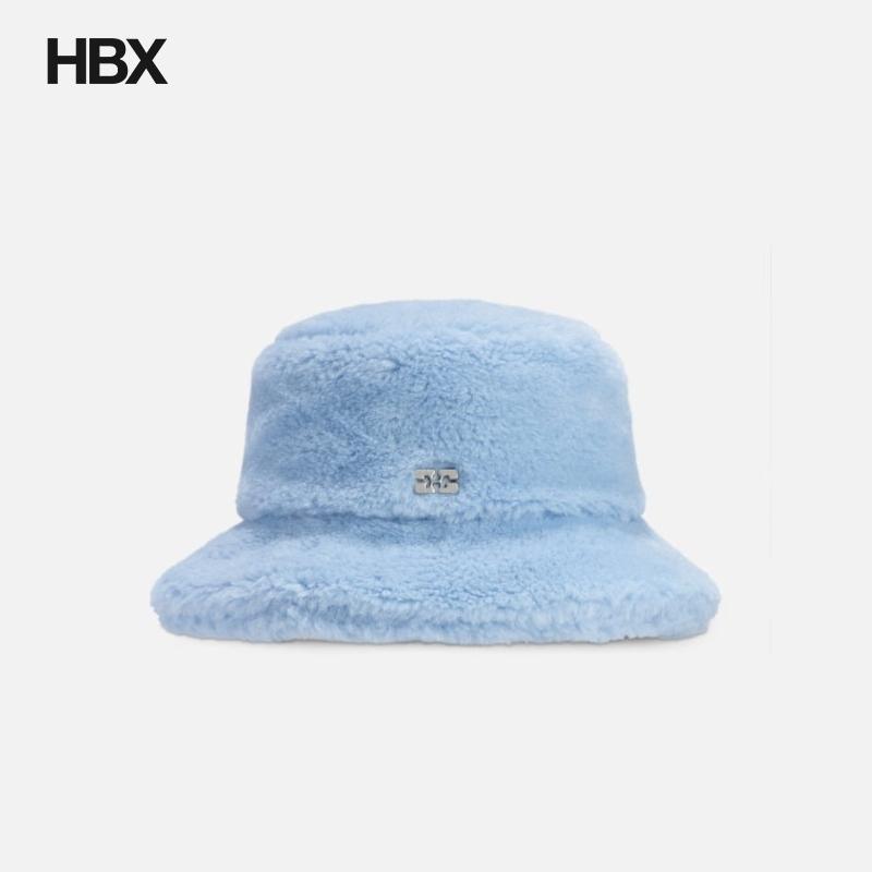 Ganni Fluffy Tech Bucket Hat 帽子毛绒渔夫帽女HBX