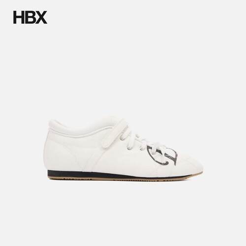 DEINET D Logo Lace Up Mozzi Shoes In White 运动鞋女HBX