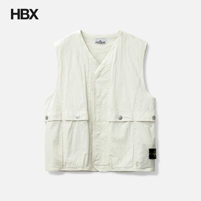 Stone Island/石头岛 Cotton Ripstop Vest 马甲无袖外套男HBX