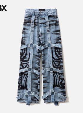 Who Decides War WINGED LOGO BONDAGE PANT 牛仔裤男HBX