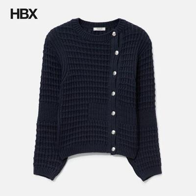 anggae Waffle Cardigan 针织衫女HBX