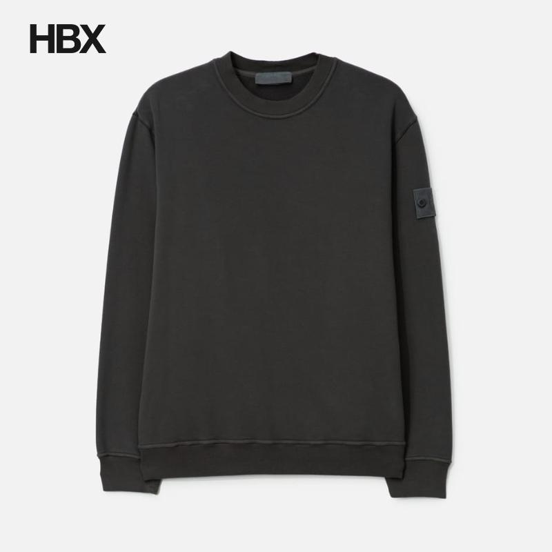 Stone Island/石头岛 Stretch Cotton Fleece 无帽卫衣男HBX