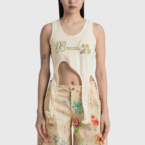 Collina Strada Broccoli Thistle Tank 上衣女HBX