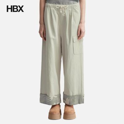 DEINET Roll Up Cargo Banding Pants Grey 长裤女HBX
