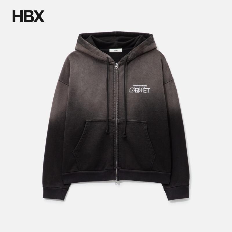 DEINET D Logo Washed Hood Zip-Up 帽衫 HBX