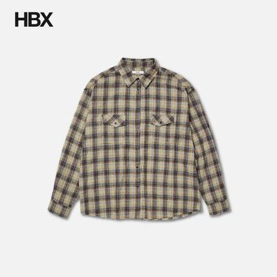 DEINET Raw Cut Check Shirt 长袖衬衫 HBX