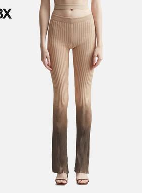 Andreadamo Printed Ribbed Knit Flare Pants 长裤休闲裤女HBX