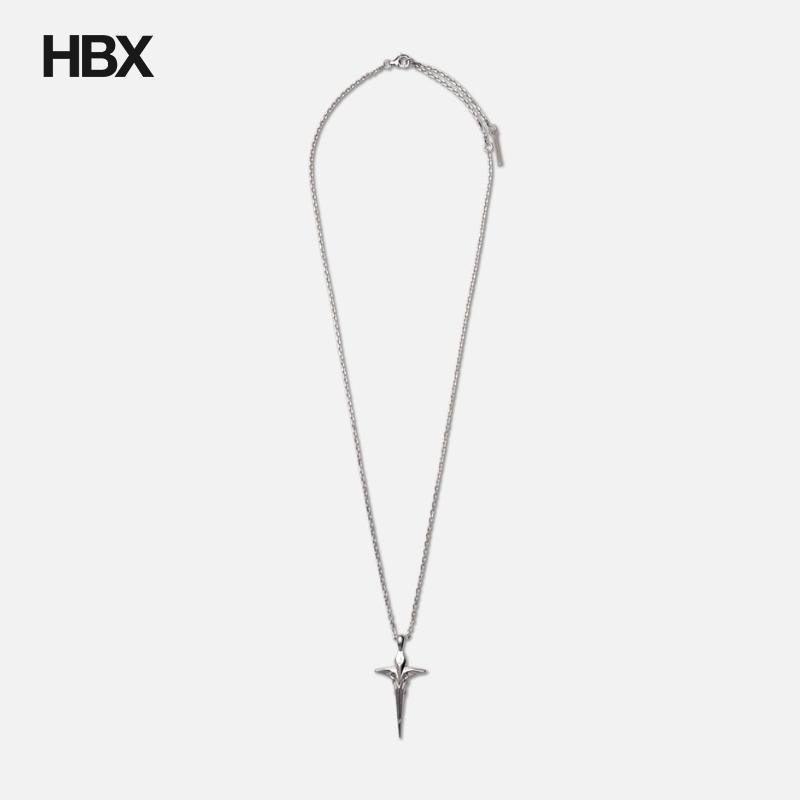 MIDNIGHTFACTORY Mechanic Cross Pendant Necklace 项链 HBX