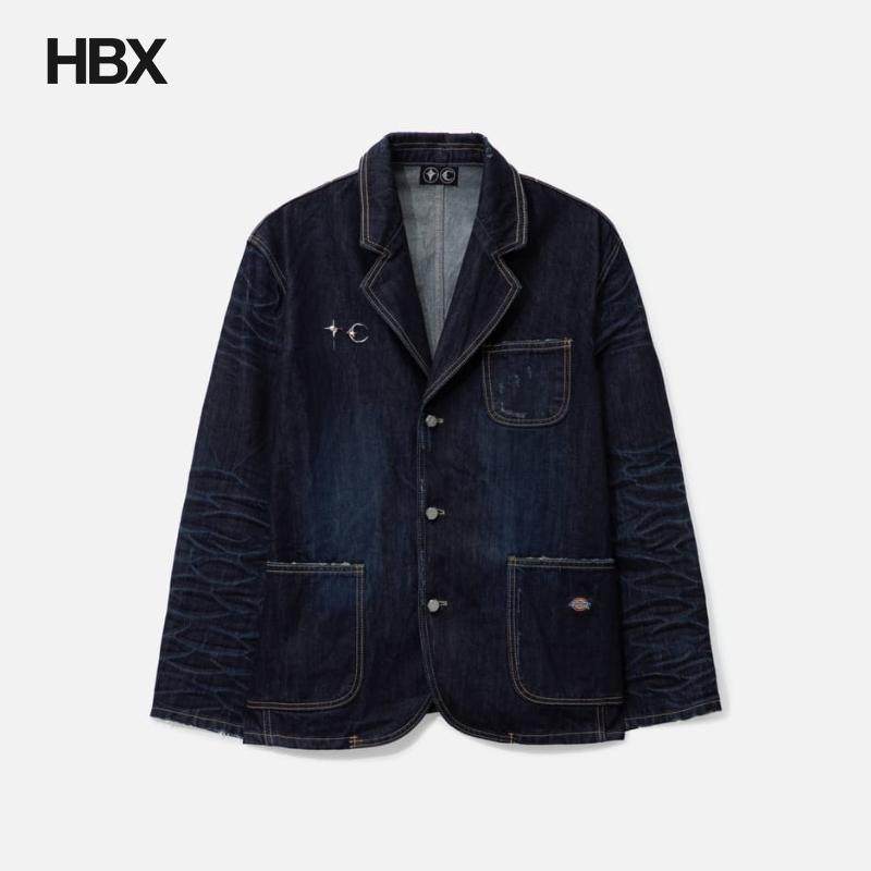 THUG CLUB Denim Blazer 外套夹克男HBX