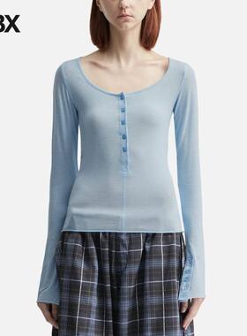 Glowny Fade Button Long Sleeve 长袖T恤女HBX