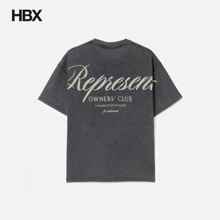 Script Club Shirt T恤男HBX Represent 短袖 Owners