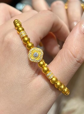 法国capinkofin古法色点锆镶嵌转运珠手链轻奢高级感复古百搭