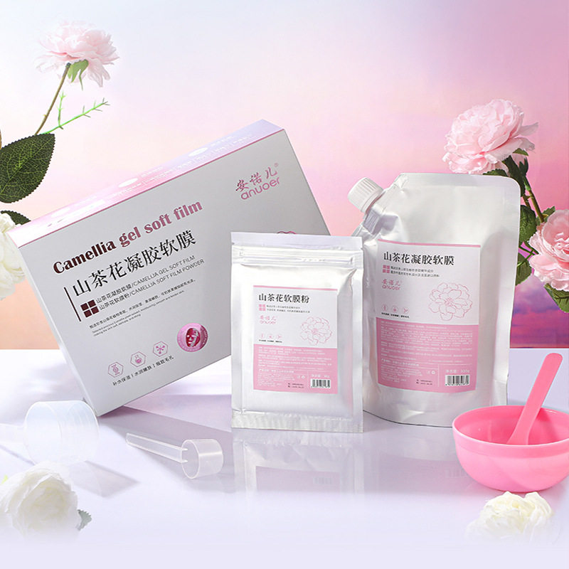 小杨哥推荐山茶花凝胶软膜山茶花软膜粉植物萃取润保湿柔滑嫩肤
