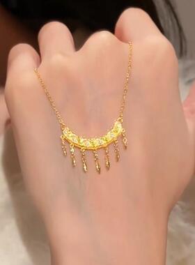 法国capinkofin金色异域风公主流苏项链复古新款独特精致轻奢