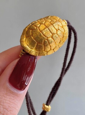 法国capinkofin富甲一方乌龟壳编绳手链女复古手工编织民族风百