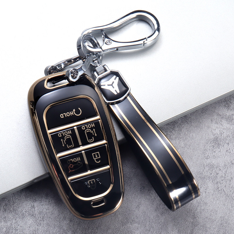 北京现代帕里斯帝钥匙套艾尼氪5汽车进口IONIQ5汽车壳包扣用品男